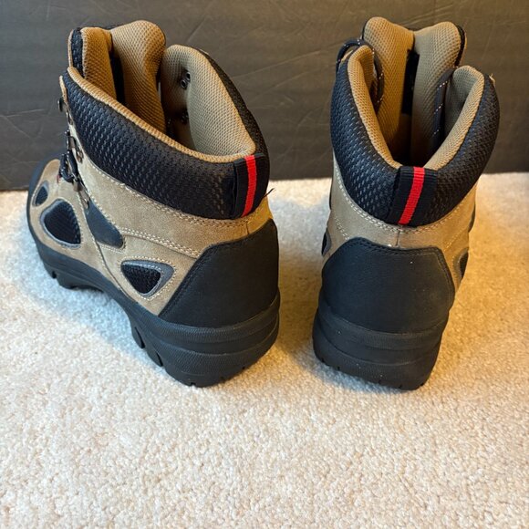 Faded Glory Men's Hiking Boots Size 11W Beige Suede 5112546 - Picture 4 of 10